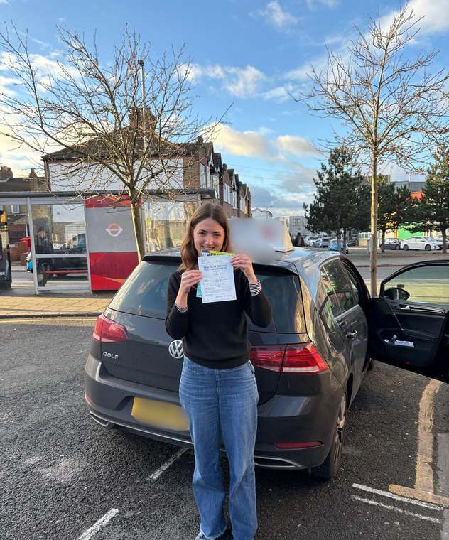 Courtney passed their driving test with Wharf Driving School