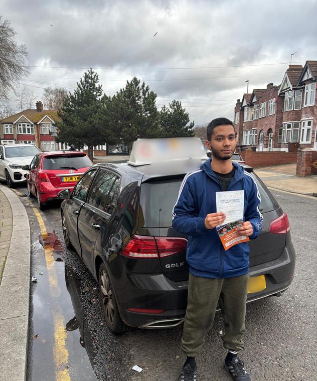 shumina passed their driving test with Wharf Driving School