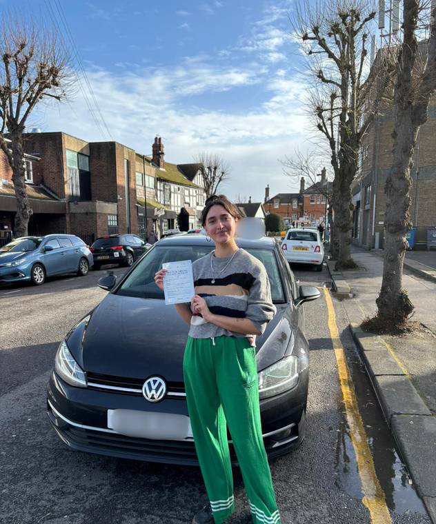 Shipra Saha passed their driving test with Wharf Driving School